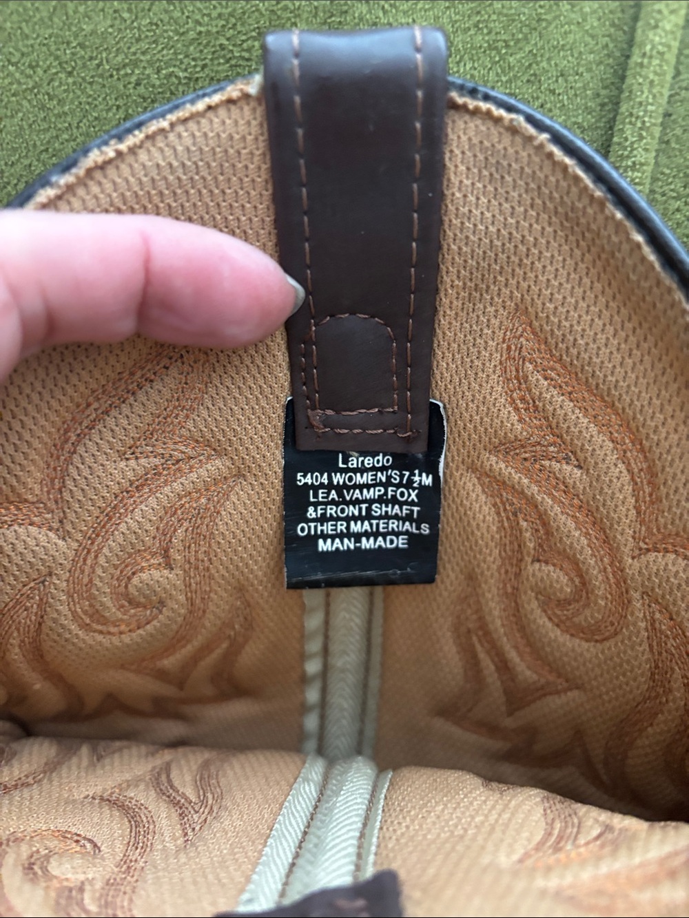 Woman’s Brown Two-Tone Western Cowboy Boots LAREDO … - Picture 5 of 7